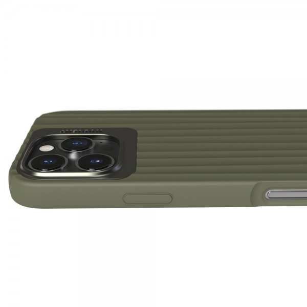 Nudient iPhone 16 Pro Max -suojakuori Bold MagSafe Olive Green