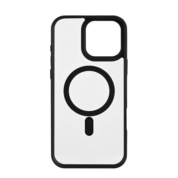 Onsala iPhone 16 Pro Max Kuori Bumper MagSeries Läpinäkyvä Musta