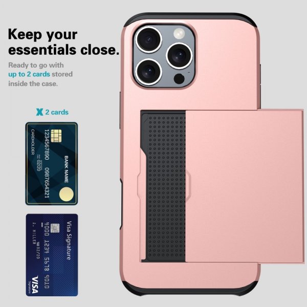 iPhone 16 Pro Max Kuoret Card Slide Sininen