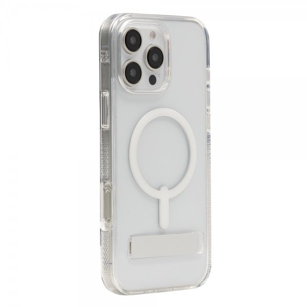 ZAGG iPhone 16 Pro Max -suojakuori Crystal Palace Snap Kickstand Läpinäkyvä