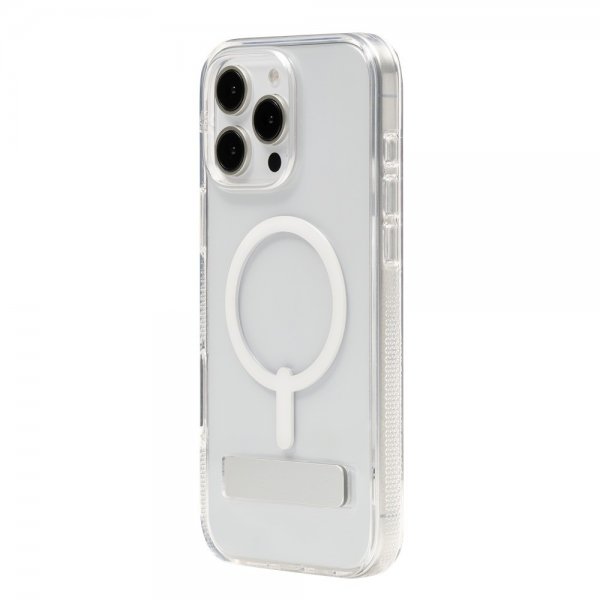 ZAGG iPhone 16 Pro Max -suojakuori Crystal Palace Snap Kickstand Läpinäkyvä