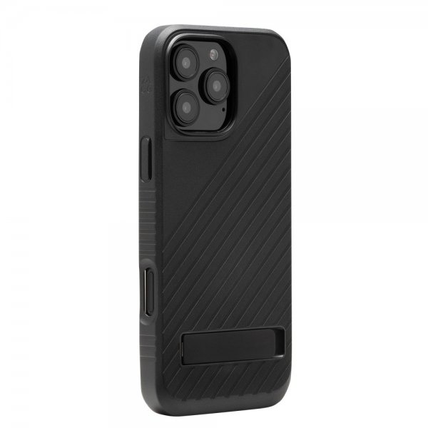 ZAGG iPhone 16 Pro Max -kuori Denali Snap Kickstand Musta