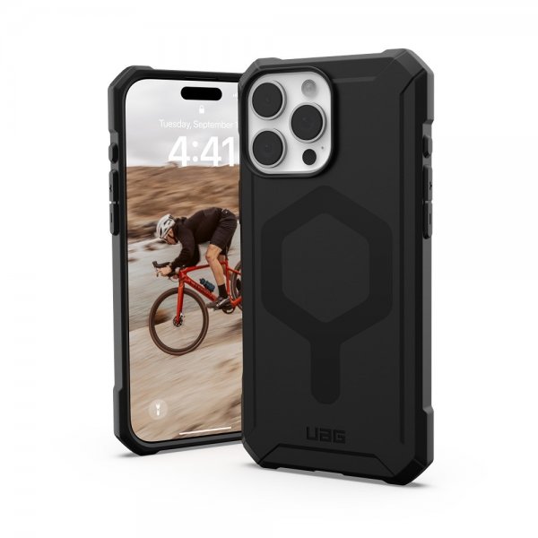 Urban Armor Gear (UAG) iPhone 16 Pro Max -suojakuori Essential Armor MagSafe, musta
