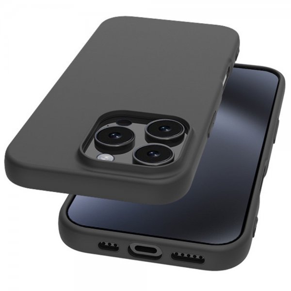 Nordic Covers iPhone 16 Pro Max Kuori Feather Series Raven Black