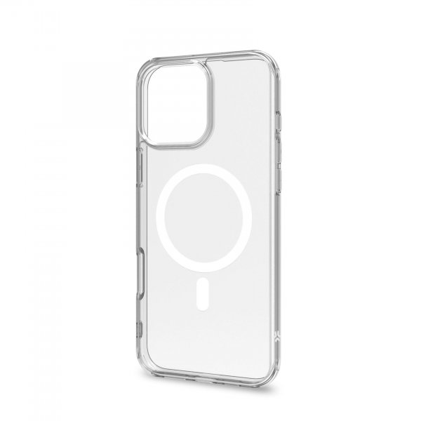 Celly iPhone 16 Pro Max GELSKINMAG MagSafe Kuori Läpinäkyvä Valkoinen