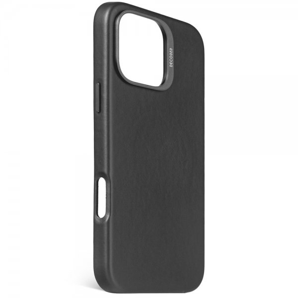 Decoded iPhone 16 Pro Max Skal Leather Backcover Musta