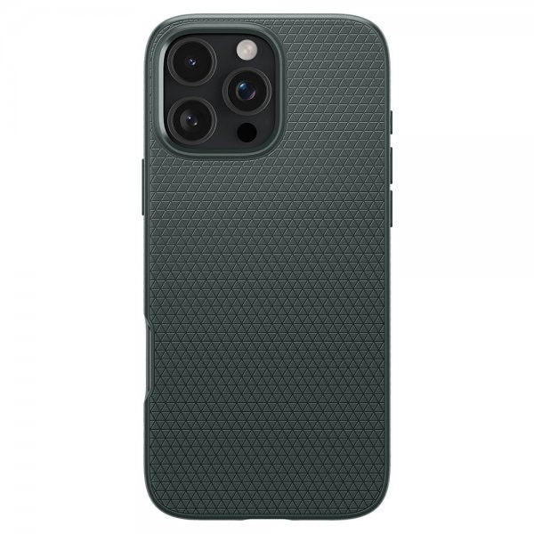 Spigen iPhone 16 Pro Max -suojakuori Liquid Air Abyss Green
