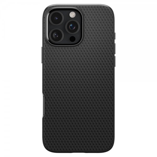 Spigen iPhone 16 Pro Max -suojakuori Liquid Air Mattamusta