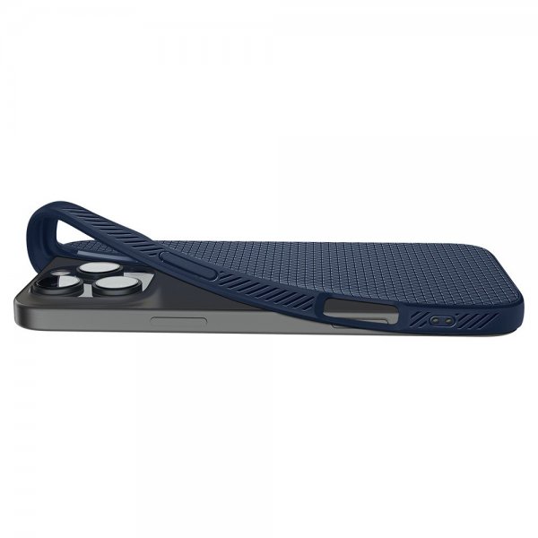 Spigen iPhone 16 Pro Max -kuori Liquid Air Navy Blue