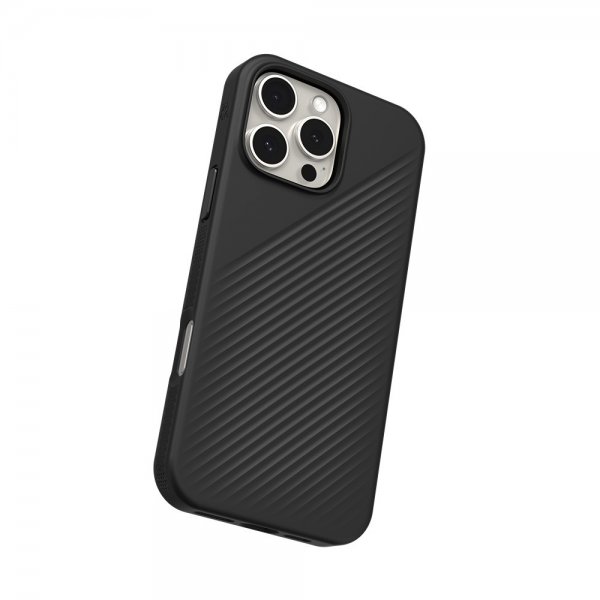 ZAGG iPhone 16 Pro Max -suojakuori Luxe Snap, musta