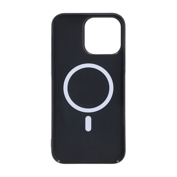 iPhone 16 Pro Max -kuori TPU MagSafe kiiltävä musta