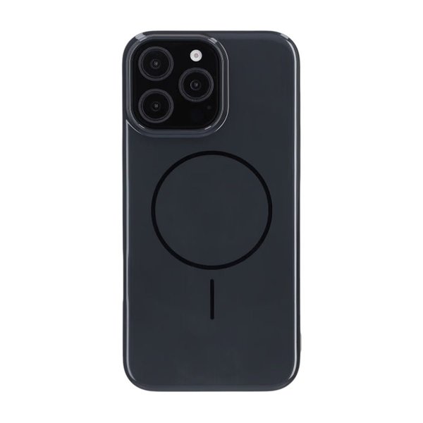iPhone 16 Pro Max -kuori TPU MagSafe kiiltävä musta