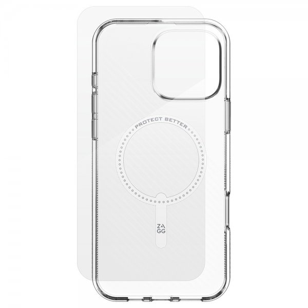 ZAGG iPhone 16 Pro Max -suojakuori ja näytönsuoja Luxe Snap & Glass