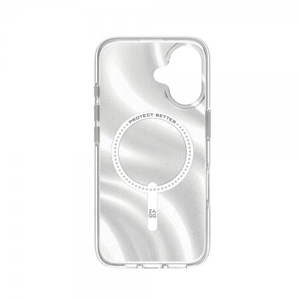 ZAGG iPhone 16 Pro Max -kuori Milan Snap Swirl Glitter