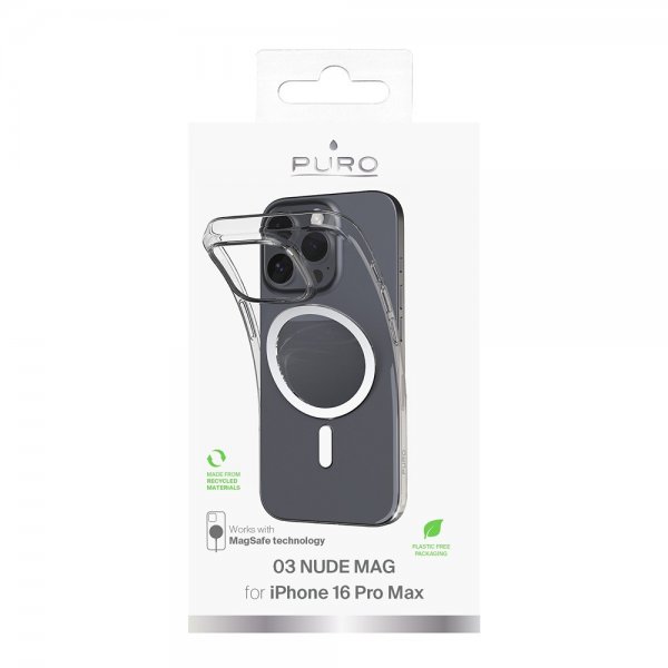 Puro iPhone 16 Pro Max Kuori Nude Mag Läpinäkyvä