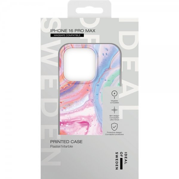 Ideal of Sweden iPhone 16 Pro Max -kuori painettu MagSafe Pastel Marble