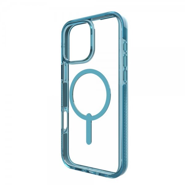 ZAGG iPhone 16 Pro Max -kuori, Santa Cruz Snap, Retro Blue