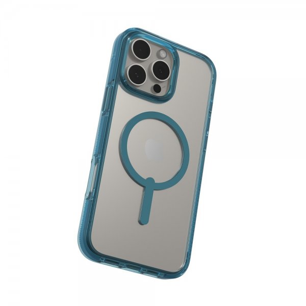 ZAGG iPhone 16 Pro Max -kuori, Santa Cruz Snap, Retro Blue