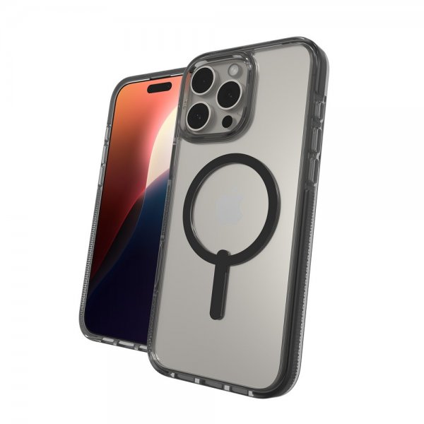 ZAGG iPhone 16 Pro Max -kuori Santa Cruz Snap Musta