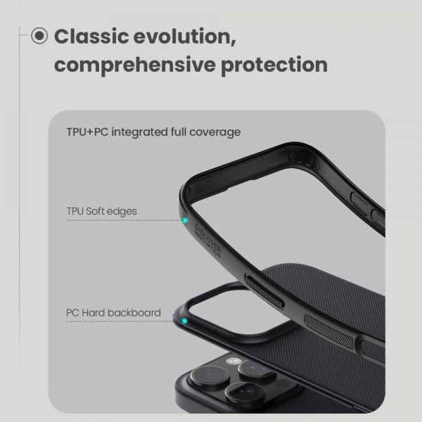 Nillkin iPhone 16 Pro Max Kuori Super Frosted Shield Pro MagSafe Sininen