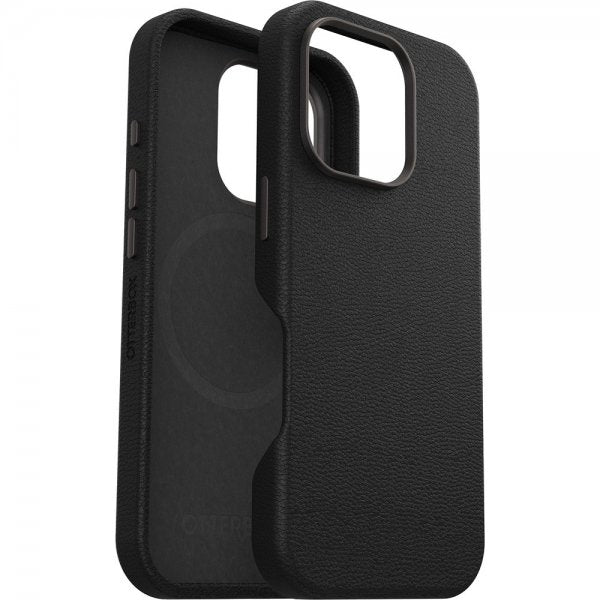 Otterbox iPhone 16 Pro Max -suojakuori Symmetry Cactus Leather MagSafe Noir Ash
