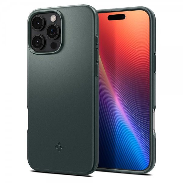 Spigen iPhone 16 Pro Max Kuori Thin Fit MagFit Abyss Green