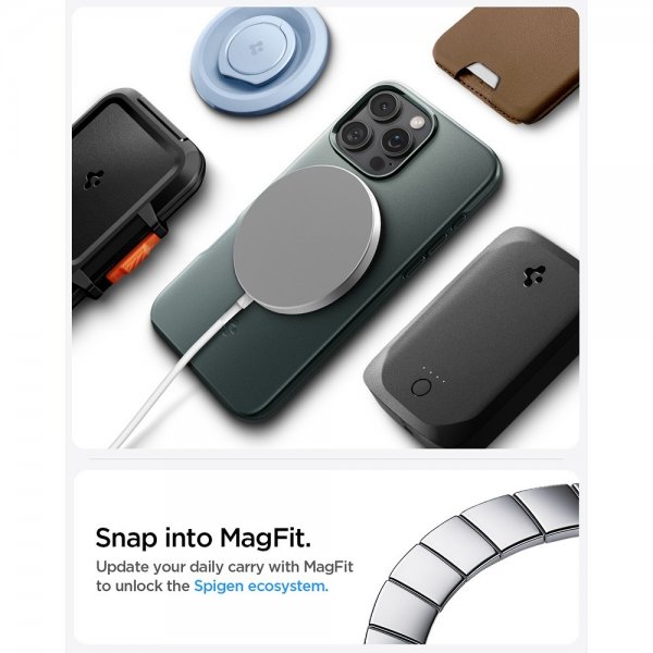 Spigen iPhone 16 Pro Max Kuori Thin Fit MagFit Abyss Green