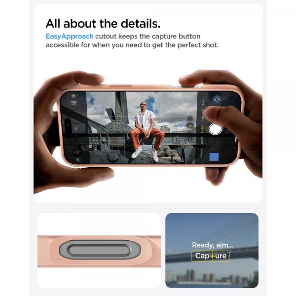 Spigen iPhone 16 Pro Max Kuori Thin Fit MagFit Rose Titanium