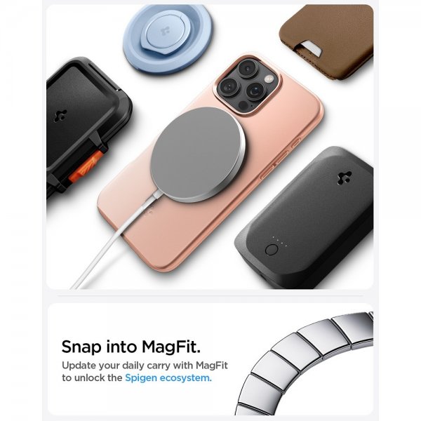 Spigen iPhone 16 Pro Max Kuori Thin Fit MagFit Rose Titanium