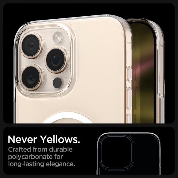 Spigen iPhone 16 Pro Max Kuori Thin Fit T MagFit Clear White