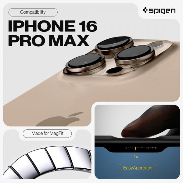 Spigen iPhone 16 Pro Max Kuori Tough Armor MagFit Frost Black