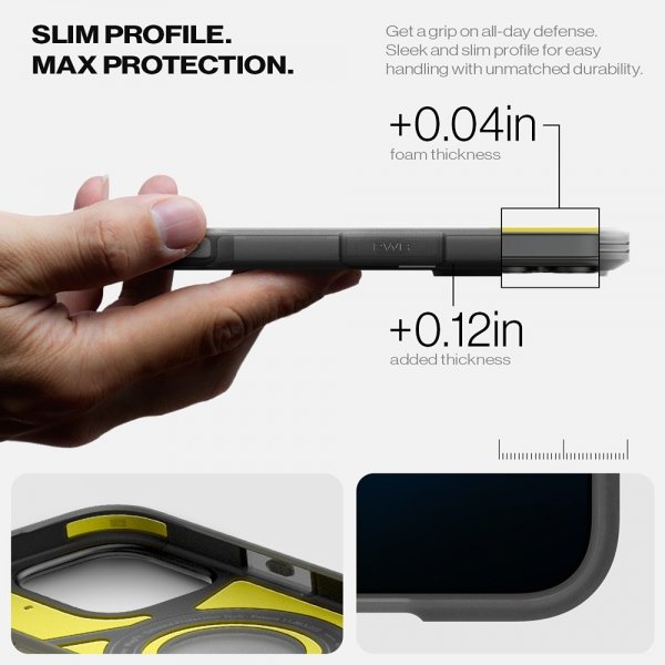 Spigen iPhone 16 Pro Max Kuori Tough Armor MagFit Frost Black