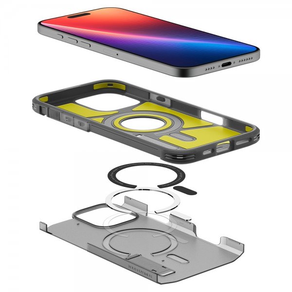 Spigen iPhone 16 Pro Max Kuori Tough Armor MagFit Frost Black