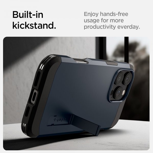 Spigen iPhone 16 Pro Max -suojakuori Tough Armor MagFit, Metal Slate