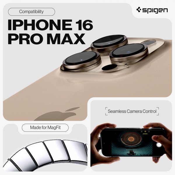 Spigen iPhone 16 Pro Max -suojakuori Tough Armor T MagFit Musta