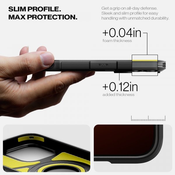 Spigen iPhone 16 Pro Max -suojakuori Tough Armor T MagFit Musta