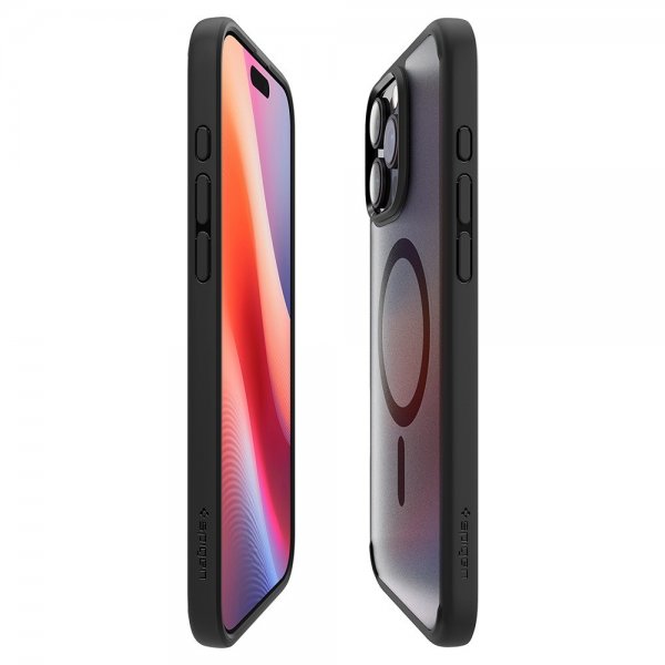 Spigen iPhone 16 Pro Max -suojakuori Ultra Hybrid MagFit Frost Black