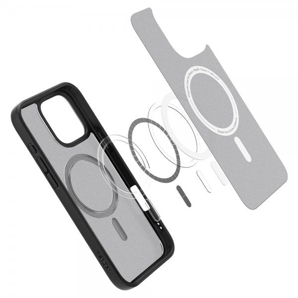 Spigen iPhone 16 Pro Max -suojakuori Ultra Hybrid MagFit Frost Black