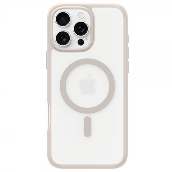 Spigen iPhone 16 Pro Max -suojakuori Ultra Hybrid MagFit Frost Natural Titanium