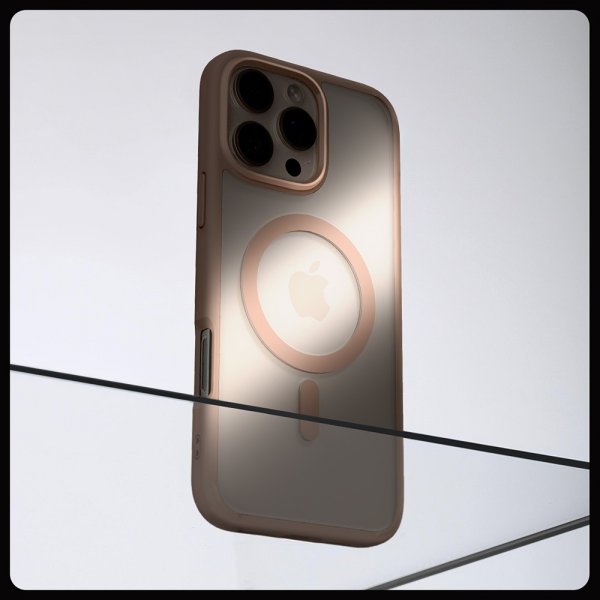 Spigen iPhone 16 Pro Max -suojakuori Ultra Hybrid MagFit Rose Titanium
