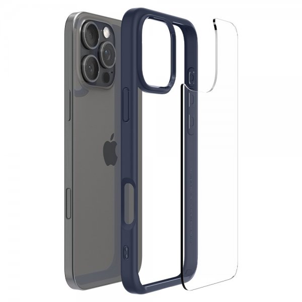 Spigen iPhone 16 Pro Max -suojakuori Ultra Hybrid, laivastonsininen
