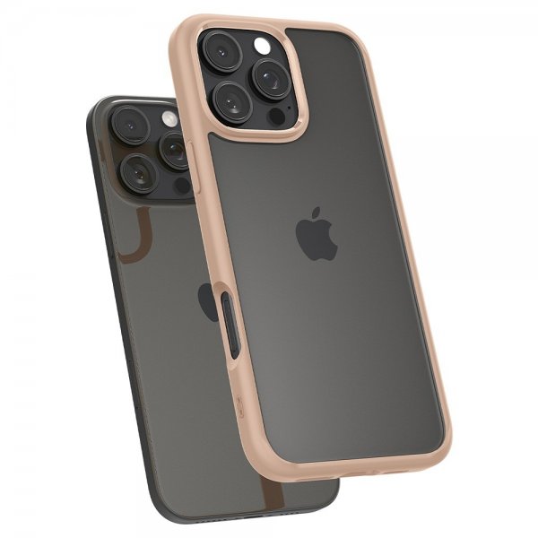 Spigen iPhone 16 Pro Max -suojakuori Ultra Hybrid Rose Titanium