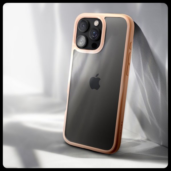 Spigen iPhone 16 Pro Max -suojakuori Ultra Hybrid Rose Titanium