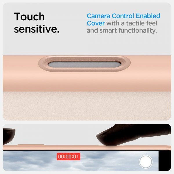 Spigen iPhone 16 Pro Max -suojakuori Ultra Hybrid T MagFit Frost Rose Titanium