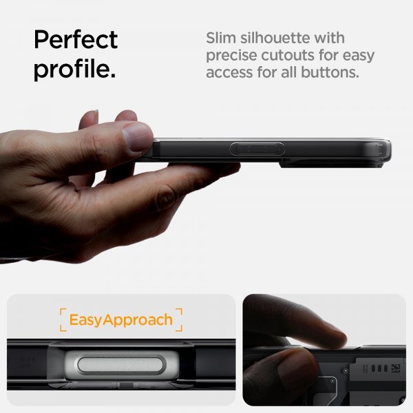 Spigen iPhone 16 Pro Max -suojakuori Ultra Hybrid Zero One MagFit, musta