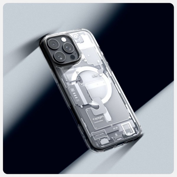 Spigen iPhone 16 Pro Max -suojakuori Ultra Hybrid Zero One MagFit, valkoinen