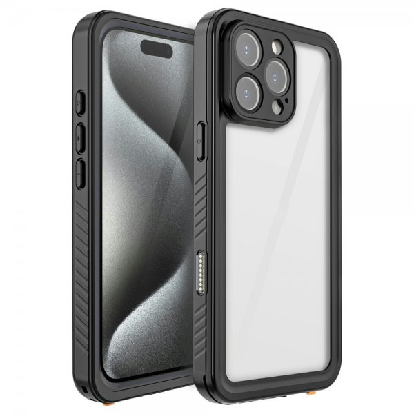 Redpepper iPhone 16 Pro Max Kuori Vedenkestävä IP68 Musta