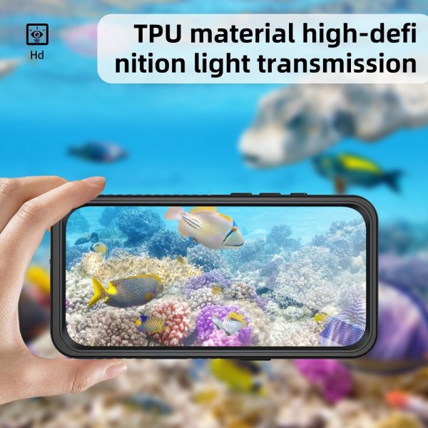 Redpepper iPhone 16 Pro Max Kuori Vedenkestävä IP68 Musta