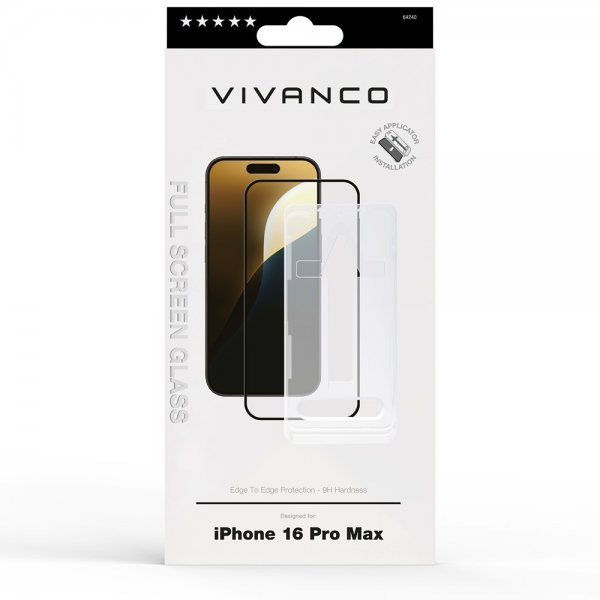 Vivanco iPhone 16 Pro Max Näytönsuoja Koko näyttö