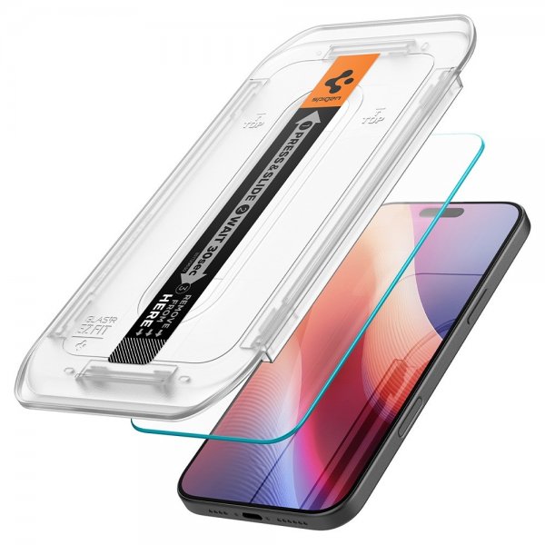 Spigen iPhone 16 Pro Max/iPhone 17 Pro Max Näytönsuoja GLAS.tR EZ Fit 2-pakkaus